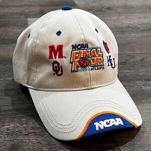 Vintage 2002 NCAA Final Four Basketball Hat Maryland, Kansas, Oklahoma, Indiana